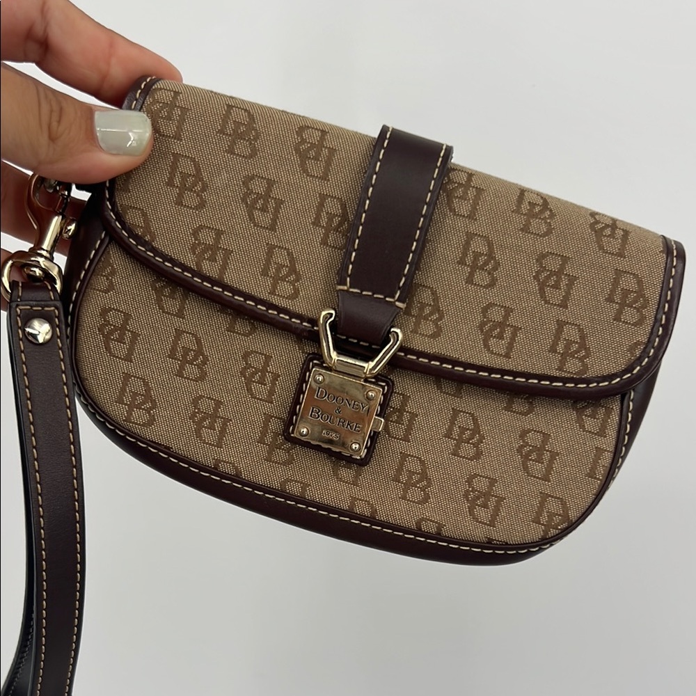 Dooney & Bourke Brown Monogram Crossbody Bag